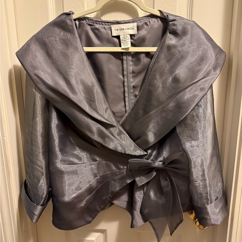 EUC Vintage Victor Costa Chiffon Evening Blouse
